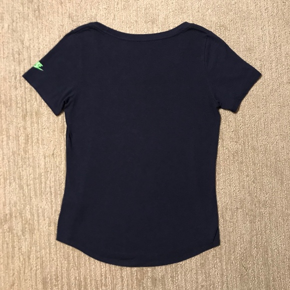 Nike Women's Seattle Seahawks Navy Talent Agent Cotton T-Shirt In Size Medium - Picture 8 of 12